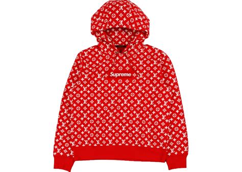 supreme louis vuitton price range|Supreme x Louis Vuitton Box Logo Hooded Sweatshirt Red .